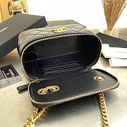 Chanel Vanity Black Lambskin 17×11×8.5cm - 5