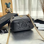 Chanel Vanity Black Lambskin 17×11×8.5cm - 4