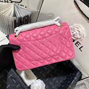 Chanel Medium Classic Flap Bag Lambskin Pink Gold 25cm - 4