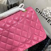 Chanel Medium Classic Flap Bag Lambskin Pink Gold 25cm - 3