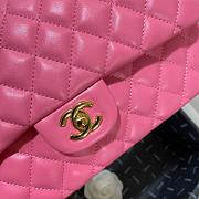 Chanel Medium Classic Flap Bag Lambskin Pink Gold 25cm - 2