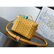 Goyard Muse Vanity Case Bag Yellow 16x14x20cm - 4