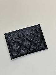 Chanel Wallet Black Caviar 11x7cm - 3