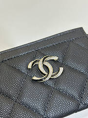 Chanel Wallet Black Caviar 11x7cm - 2