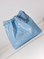 Chanel 22 Handbag Blue 38x42x8cm - 2