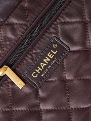 Chanel 22 Handbag Dark Brown 38x42x8cm - 6