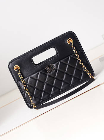 Chanel Tote Bag Black 26x18.5x8cm