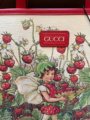 Gucci Tote Bag Red Strawberry Fairy 28x26x9cm - 2