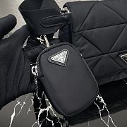 Prada Padded Re-Nylon Shoulder Bag Black 24x17.5x8.5cm - 6