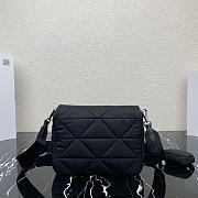 Prada Padded Re-Nylon Shoulder Bag Black 24x17.5x8.5cm - 2
