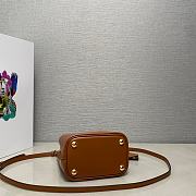 Prada Small Panier Bag Brown 15x16x9.5cm - 4