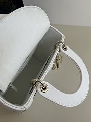 Dior Small Lady My ABC Bag Lambskin White 20cm - 6