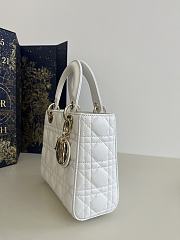 Dior Small Lady My ABC Bag Lambskin White 20cm - 2