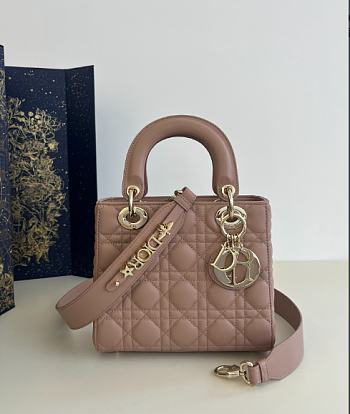 Dior Small Lady Bag Rose 20cm