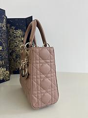 Dior Small Lady Bag Rose 20cm - 4