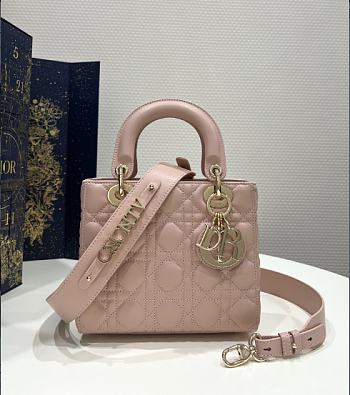 Dior Small Lady Bag Light Pink 20cm