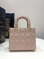 Dior Small Lady Bag Light Pink 20cm - 4