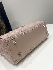 Dior Small Lady Bag Light Pink 20cm - 2