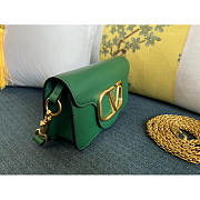 Valentino Loco Small Chain Shoulder Bag Green 20x11x5cm - 3