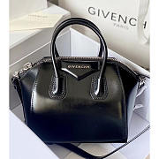 Givenchy Antigona Tote Glazed Mini Silver Metal Black 23x27x13cm - 1