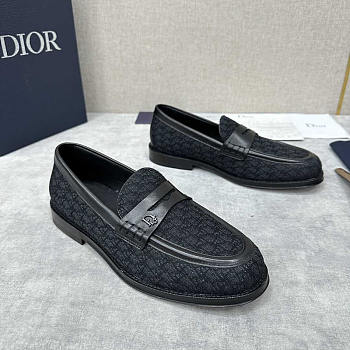 Dior Granville Loafer Black Canvas