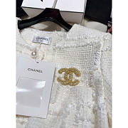 Chanel Tweed Dress White - 4