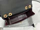 Chanel Flap Bag Black Gold 30x21x8cm - 2