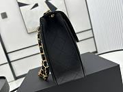 Chanel Flap Bag Black Gold 30x21x8cm - 3