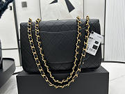 Chanel Flap Bag Black Gold 30x21x8cm - 5