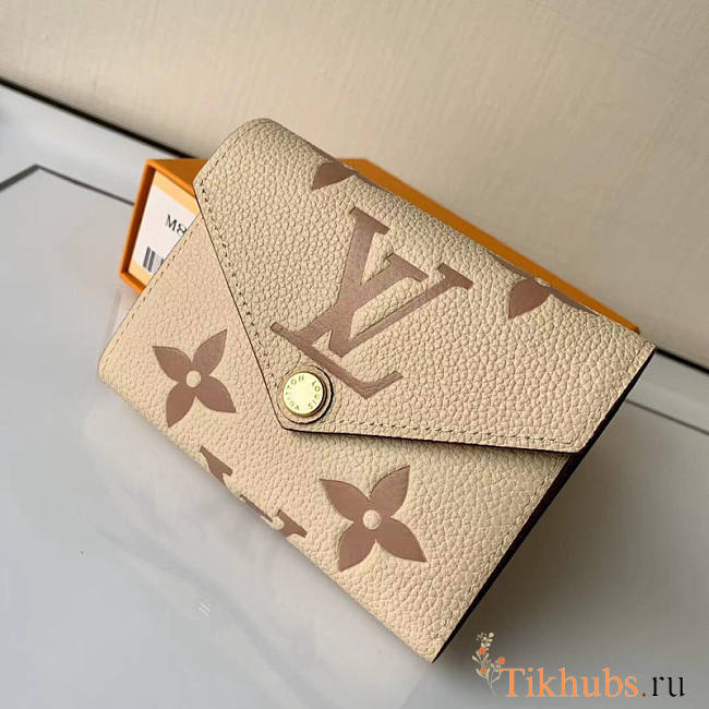 Louis Vuitton LV Victorine Beige 12x9.5x1.5cm - 1