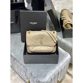 YSL Niki Medium Bag Beige 28x20.5x8.5cm