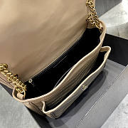 YSL Niki Medium Bag Beige 28x20.5x8.5cm - 5