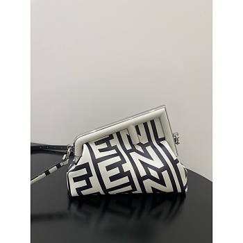 Fendi First Small Black White 26x9.5x18cm