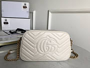 Gucci Marmont Small White Bag 24x12x7cm - 4