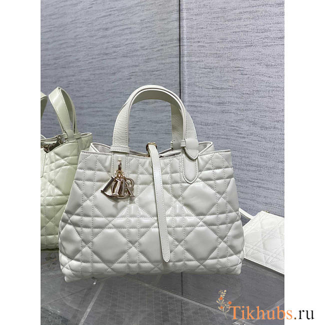 Dior Medium Toujour Bag White 28.5x19x21cm - 1