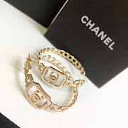 Chanel Diamond Metal Earrings - 2