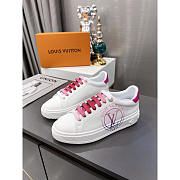 Louis Vuitton LV Time Out Sneaker White Pink Sneaker - 1