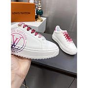 Louis Vuitton LV Time Out Sneaker White Pink Sneaker - 2