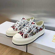 Dior Walk'N'Dior Platform Sneakers White Multicolor Florilegio - 4