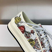 Dior Walk'N'Dior Platform Sneakers White Multicolor Florilegio - 2