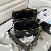 Chanel Clutch With Strap Black Lambskin Gold 9.5x17x8cm - 3