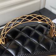 Chanel Clutch With Strap Black Lambskin Gold 9.5x17x8cm - 2