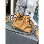 Loewe Mini Flamenco Clutch Bag Tan 23.9x18x9cm - 5