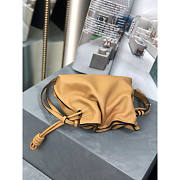 Loewe Mini Flamenco Clutch Bag Tan 23.9x18x9cm - 3