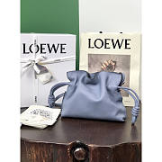 Loewe Mini Flamenco Clutch Bag Blue 23.9x18x9cm - 1