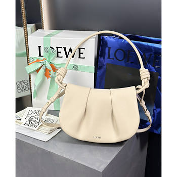 Loewe Paseo Satchel Bag White 25x17x8cm