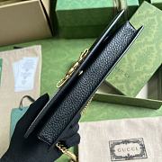 Gucci Chain Wallet Interlocking G Python Bow Black 19x10x4cm - 6