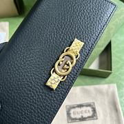 Gucci Chain Wallet Interlocking G Python Bow Black 19x10x4cm - 5