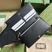 Gucci Chain Wallet Interlocking G Python Bow Black 19x10x4cm - 2