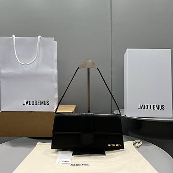 Jacquemus Le Bambino Long Flap Bag Black 28x13.5cm